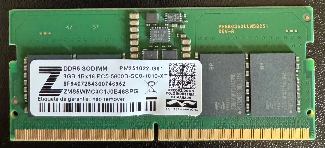 16GB Memória RAM Notebook 2x8GB DDR5 5600 - Foto 2