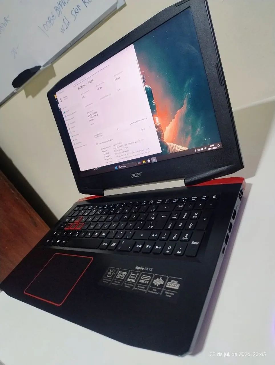 Notebook Acer VX 15 Core i7  - Foto 2