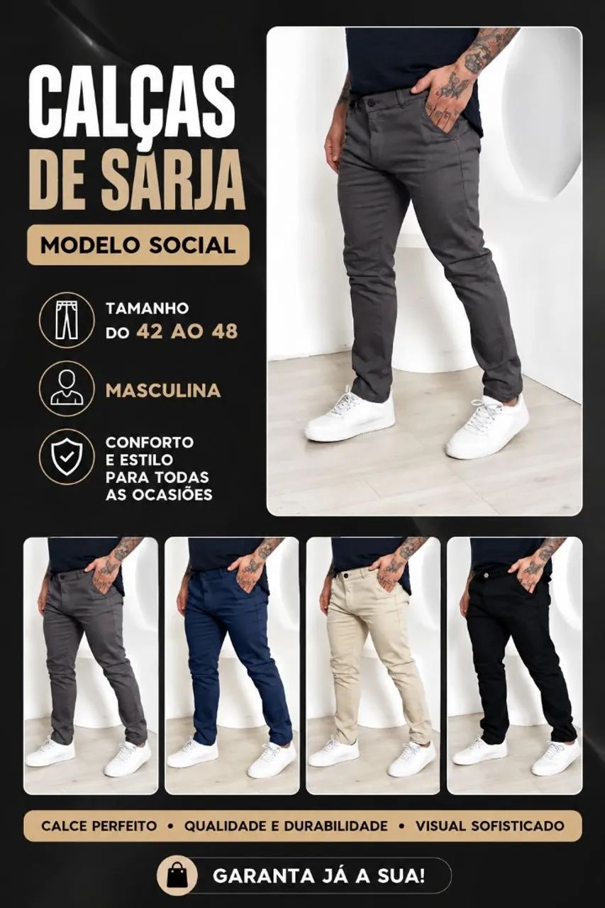 Calça sarja