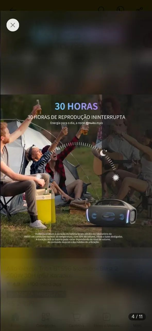 Caixa tribit stormbox blast 2 - Foto 5