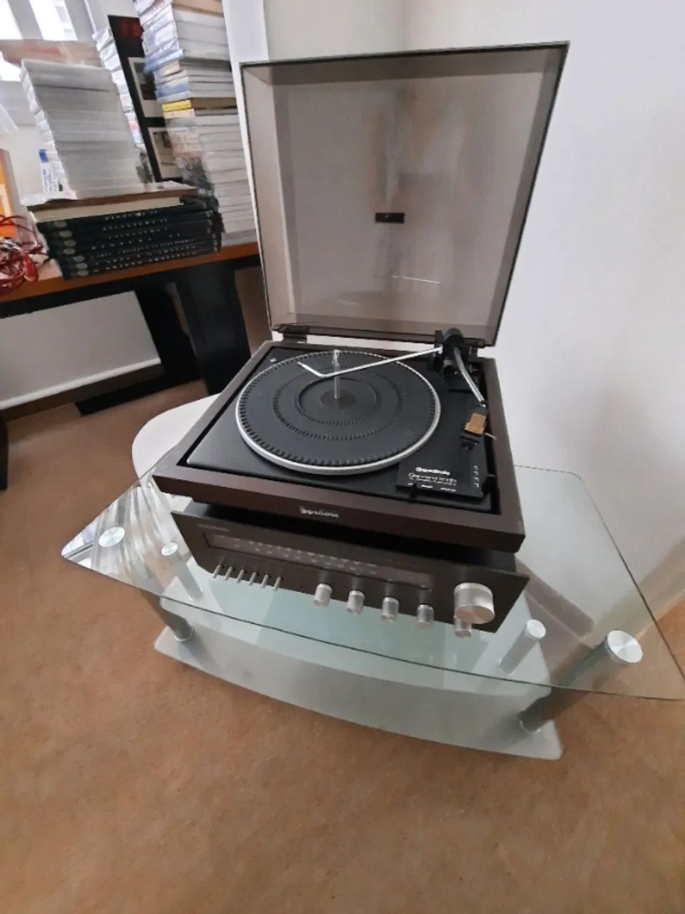 som modular gradiente system 95, toca discos, receiver e caixas, funcionando, manual - Foto 2