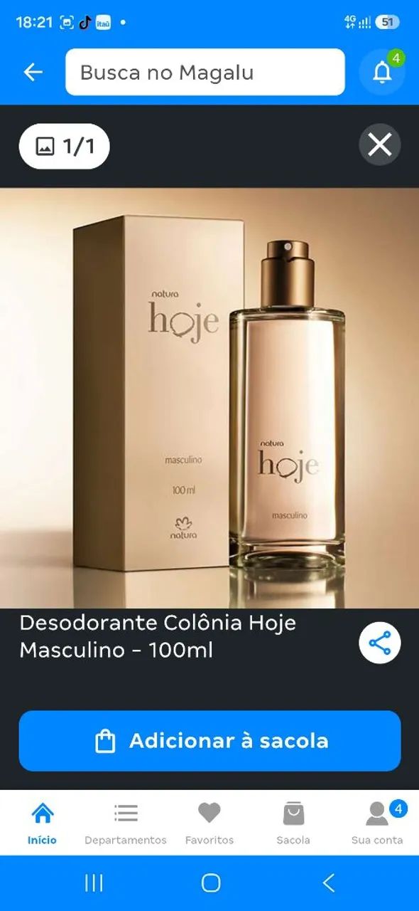 Perfume Hoje Natura Masc. - Foto 2