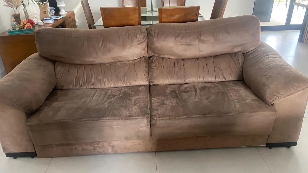 Sofá 4 lugares reclinável e retrátil  - Foto 4