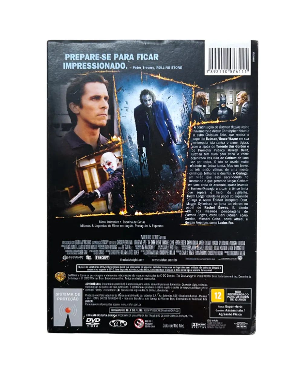 Batman - O Cavaleiro Das Trevas (DVD original com luva) - Foto 2