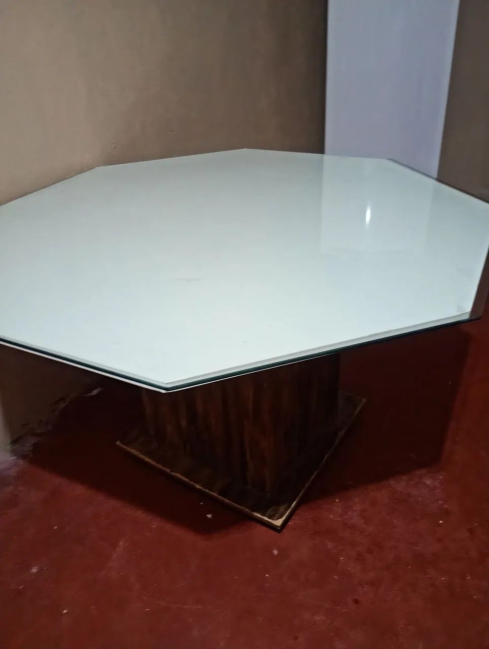 Mesa e vidro temperado oitavado grande - Foto 3