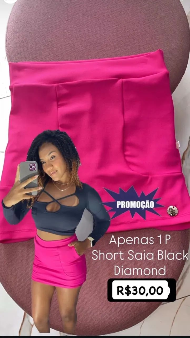 SHORT SAIA BLACK DIAMOND 