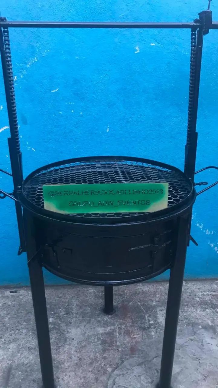 FOGAREIRO PORTÁTIL 3 EM 1 A LENHA - Foto 2