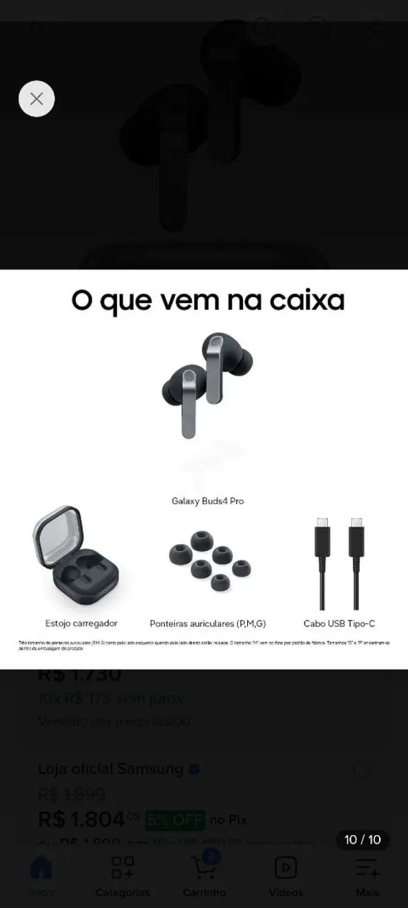 Fone galaxy buds 4 Pro - Foto 3