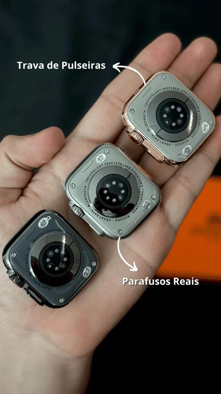 Relógio Smartwatch Microwear Ultra W69 Mini 45mm Premium Feminino Infantil Unissex Ips - Foto 6