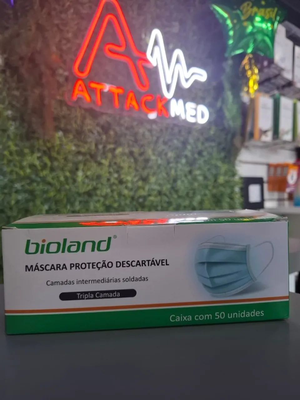 Máscara Descartável Azul Claro - Bioland