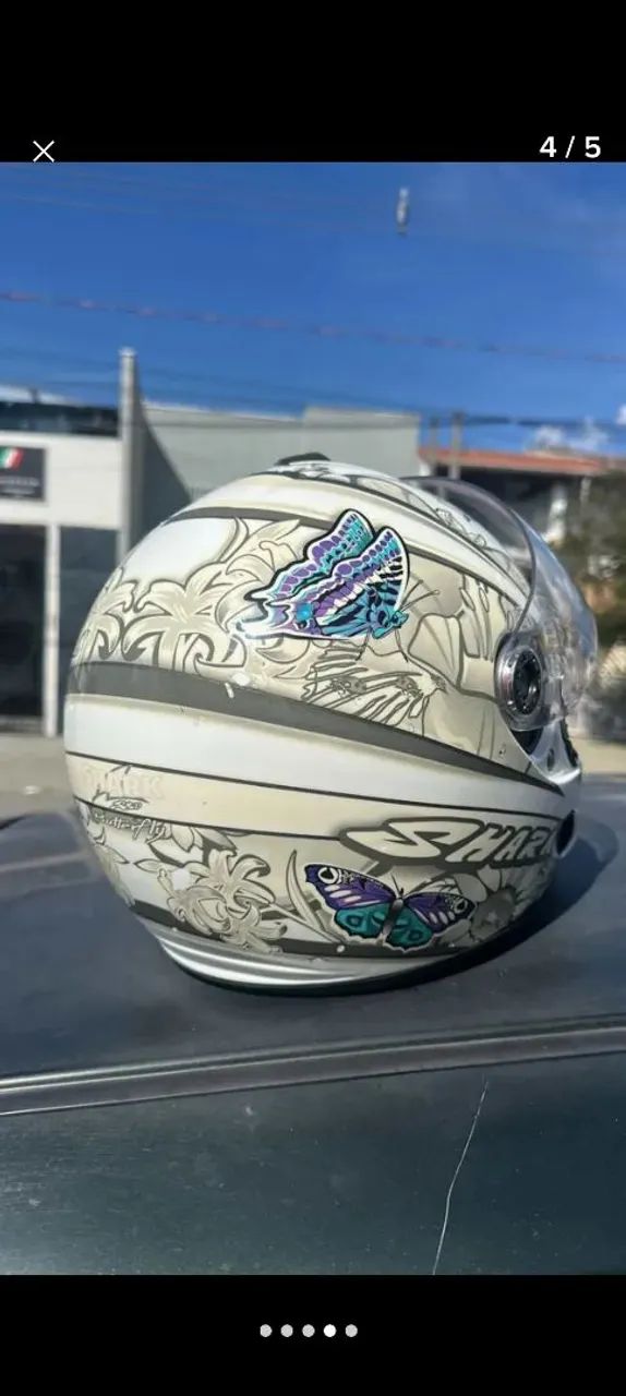Capacete shark S800 Buttertly - Foto 4