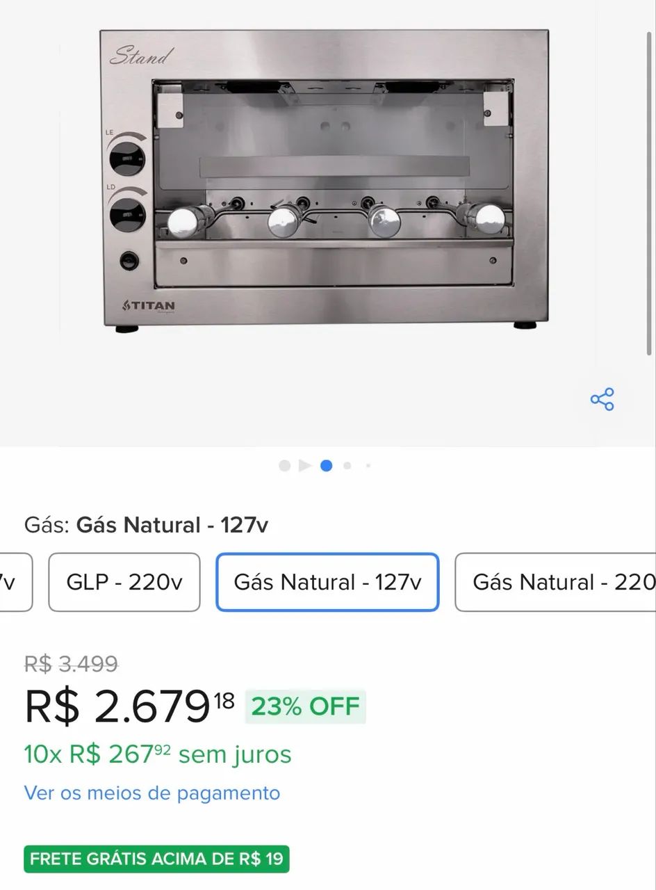 Churrasqueira gás natural  - Foto 4