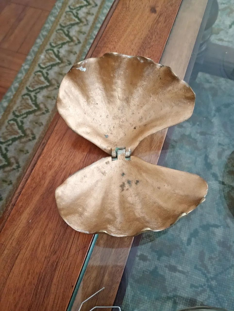 Concha vintage de bronze - Foto 2