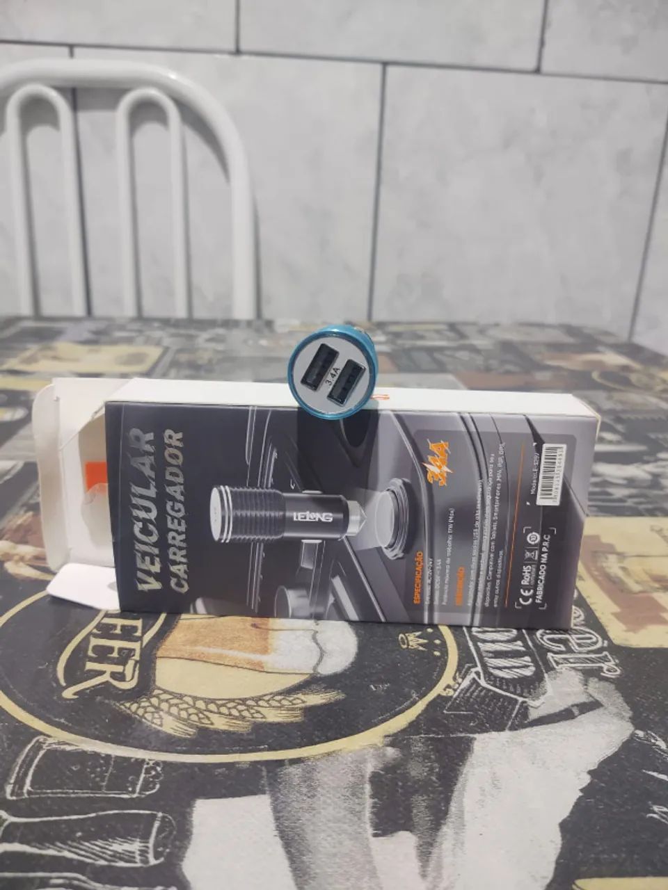 Carregador Veicular USB Duplo - Foto 3