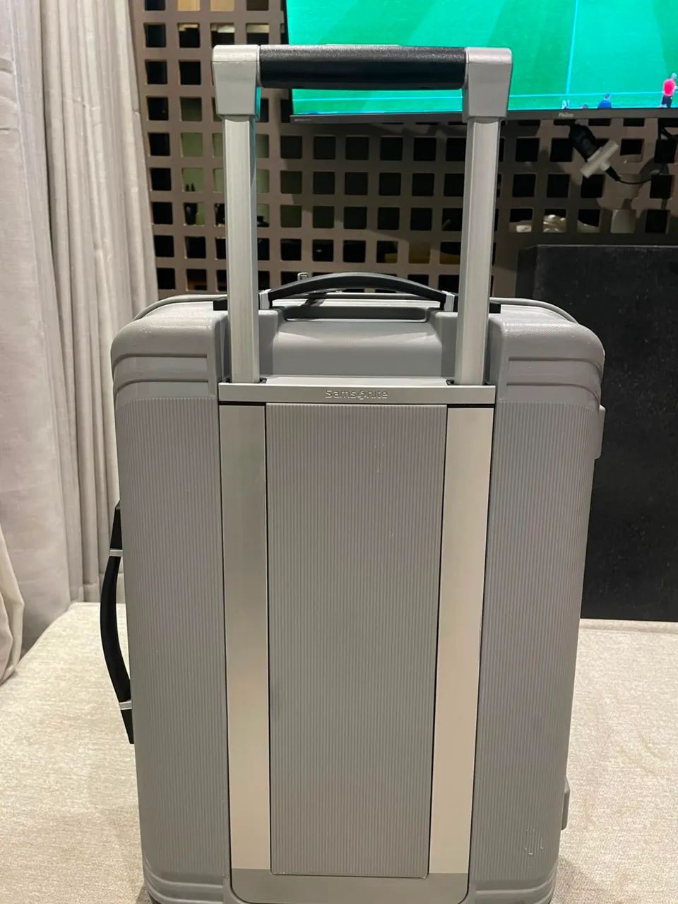 Mala de Bordo Samsonite Hartlan Spinner 55/20 Original - Cinza (Helium Grey)? - Foto 4