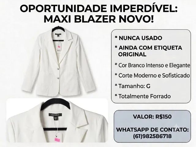 Maxi Blazer Branco