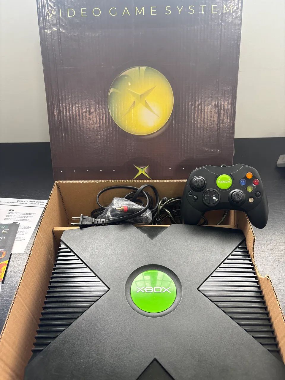Vídeo Game Xbox Clássico na Caixa 