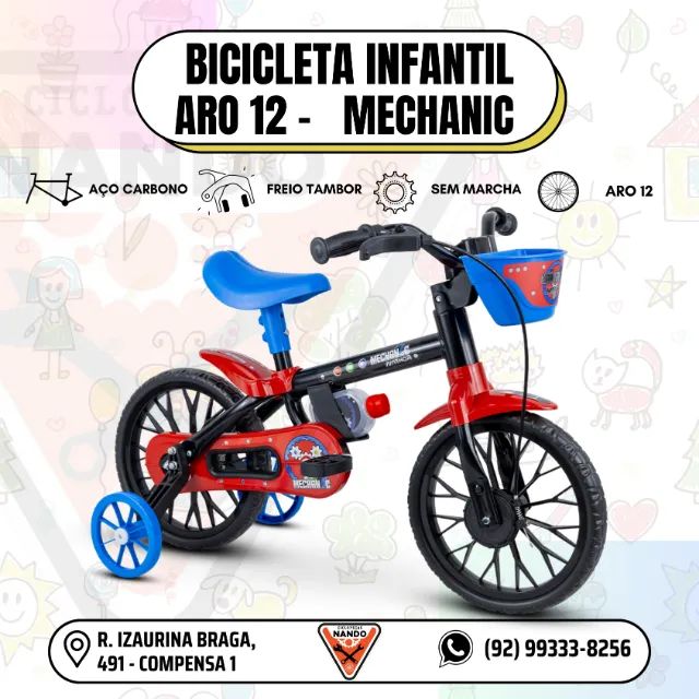 BICICLETA INFANTIL ARO 12 NATHOR - Foto 3
