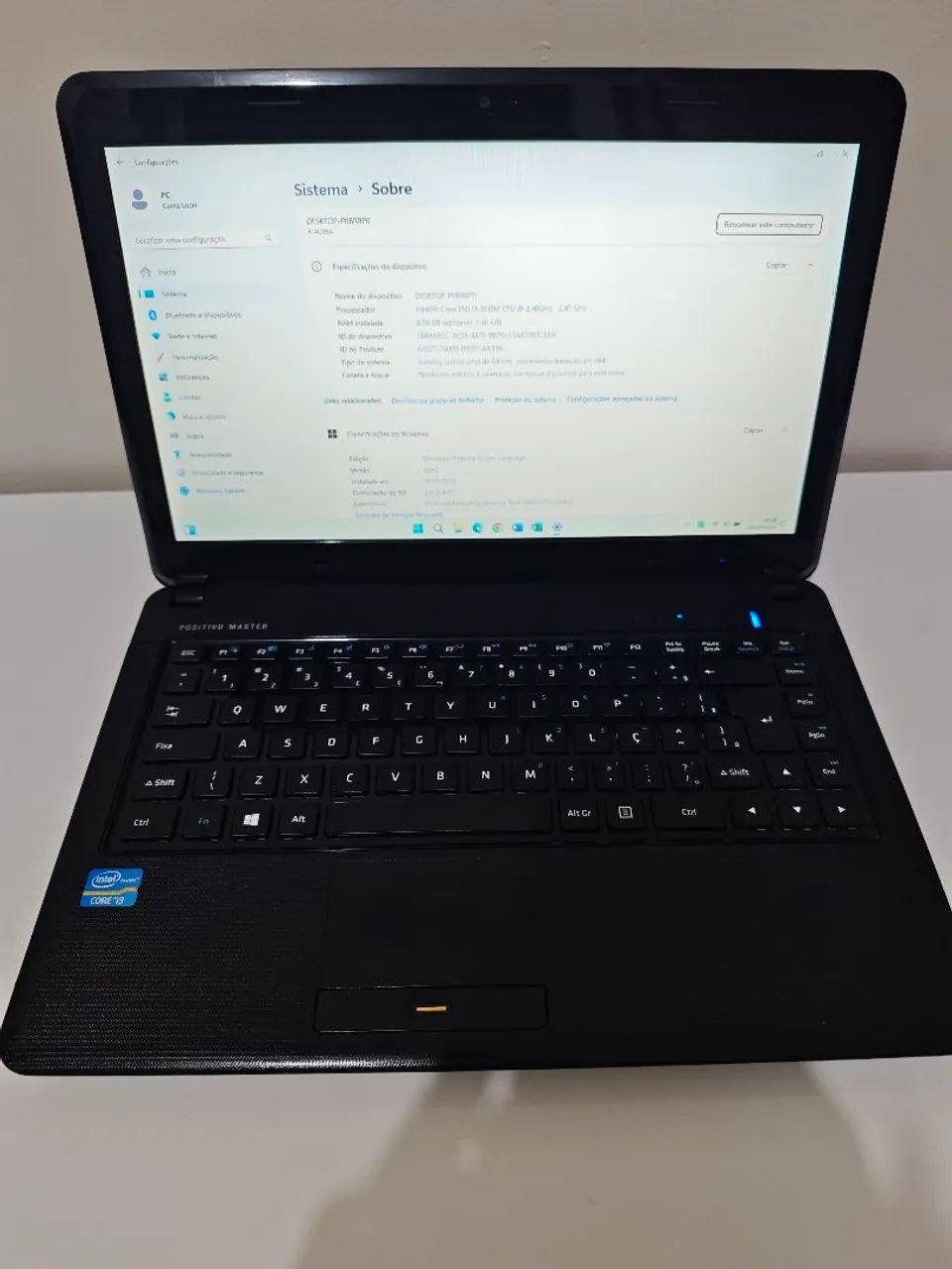 Notebook Positivo Master Intel Core i3-3110M, 8 GB RAM SSD 120 GB Windows e Office Ativado - Foto 5