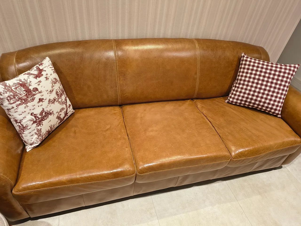 Sofá em couro legítimo Tokstok - Foto 3