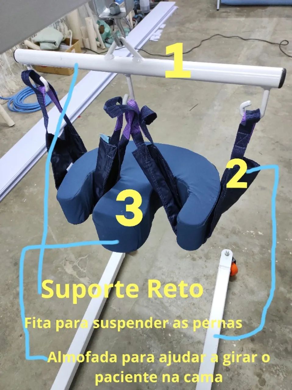 Guincho de transferência para acamados - BIMOVE -  Com alguns acessórios - Foto 4