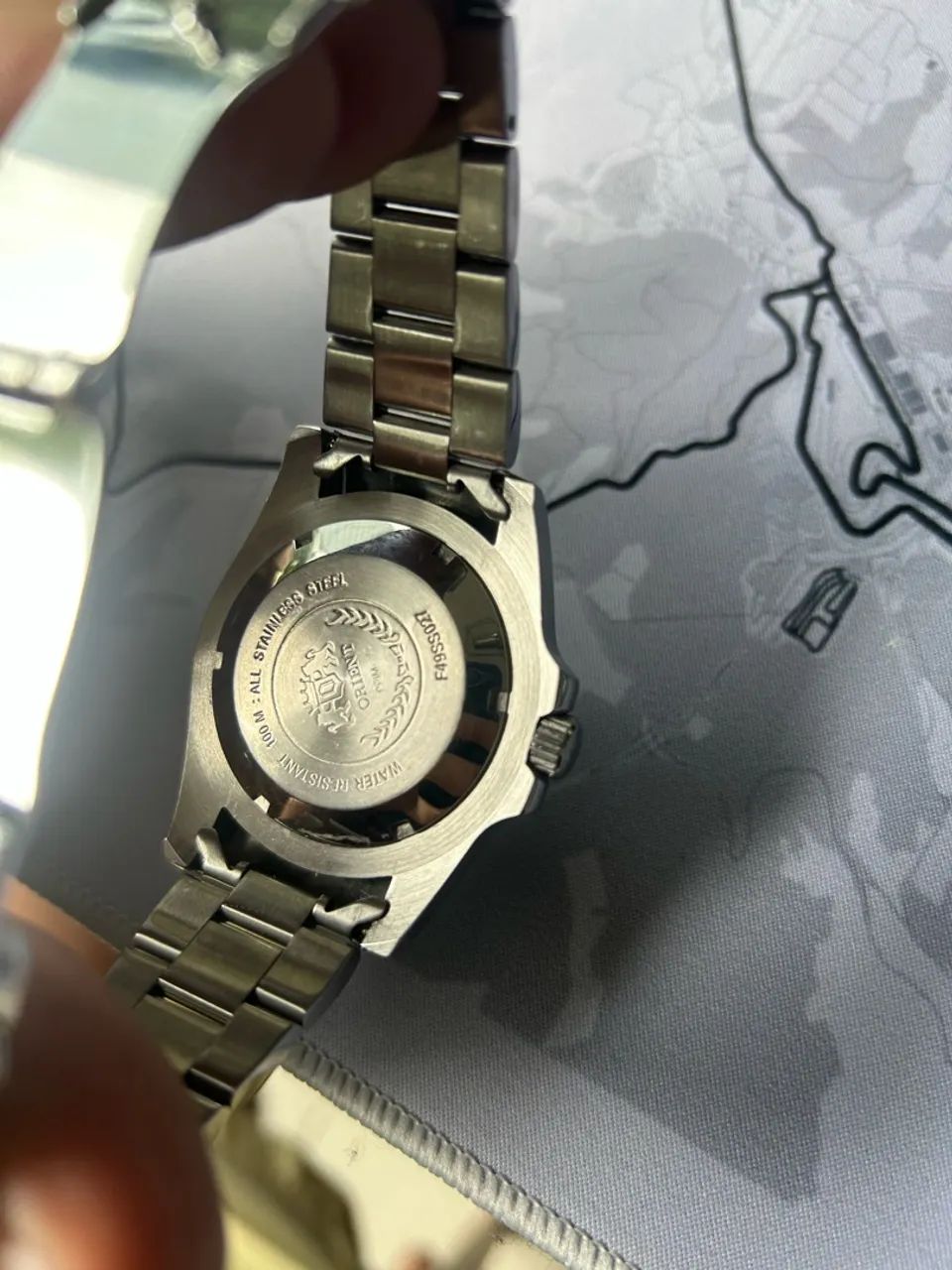 Relógio Orient Automático Submariner Verde - Foto 4