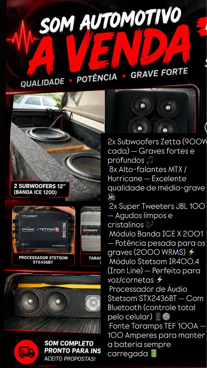 TROCO OU VENDO SOM AUTOMOTIVO 