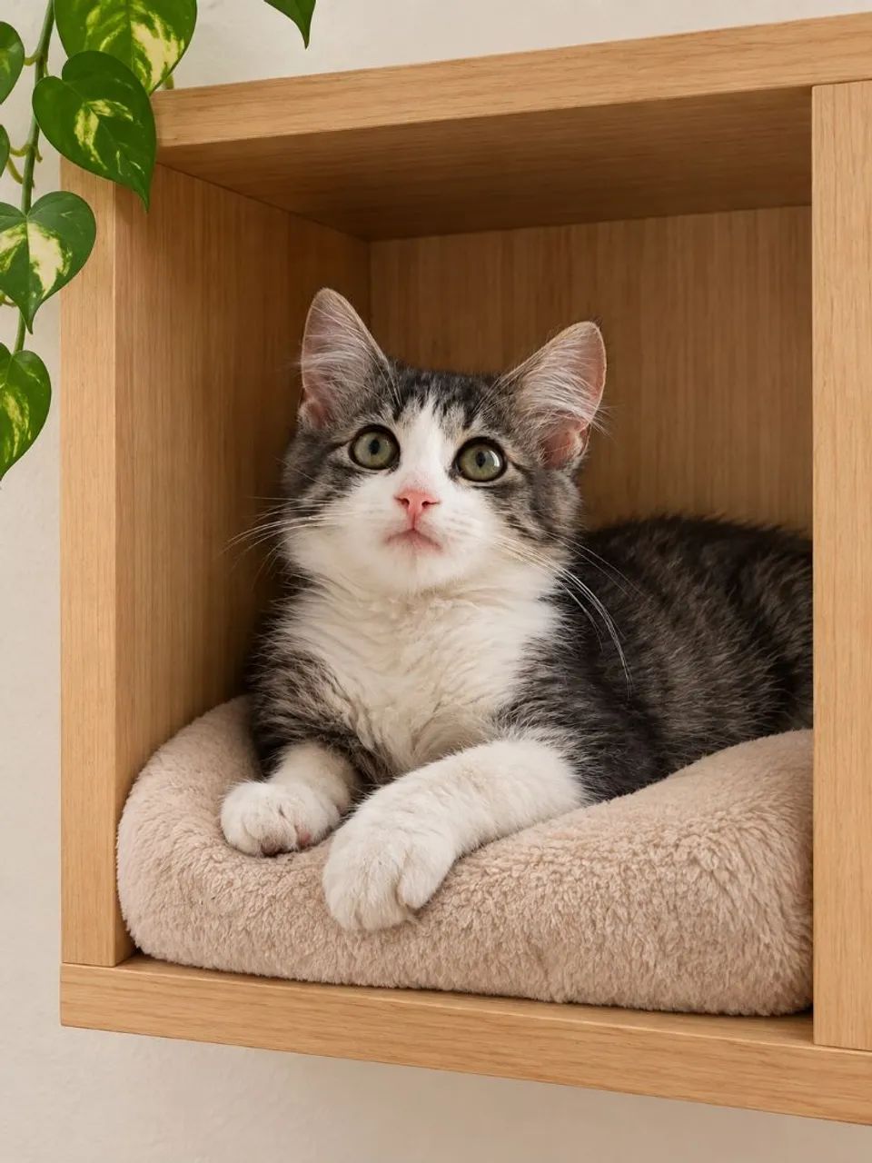 Gata pelo longo, 2 meses 