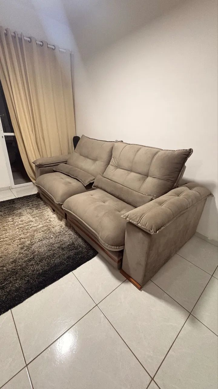 Sofá Retrátil e Reclinável 2,50 m - Estado de Novo - Foto 2