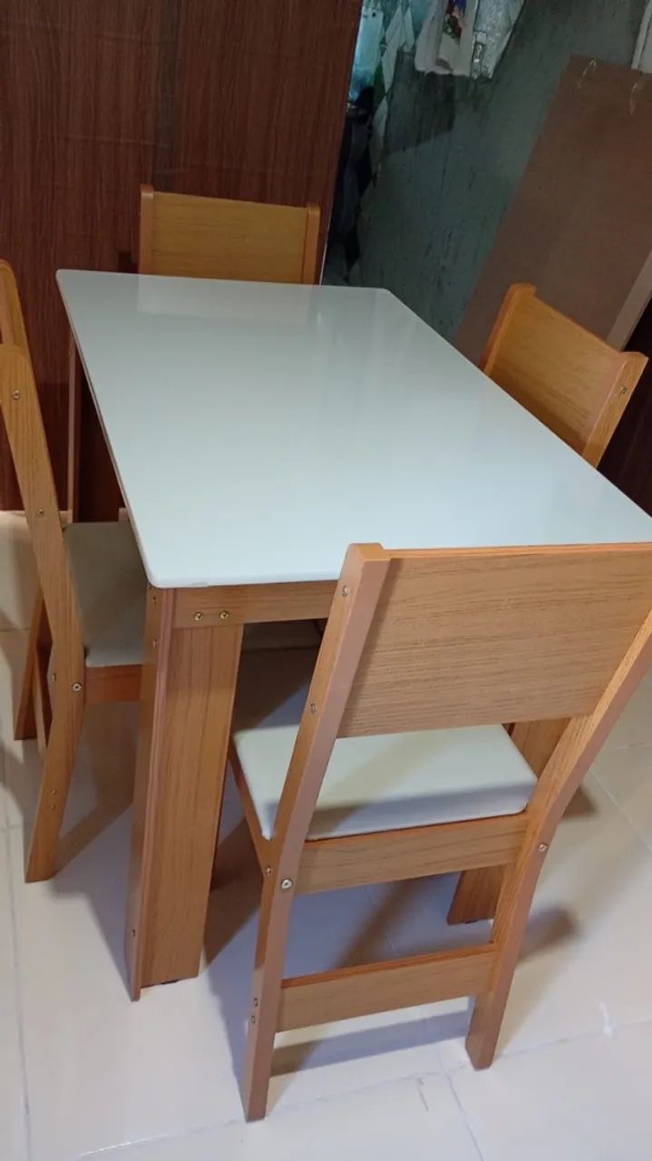 Mesa 4 cadeiras - Novo  - Foto 2