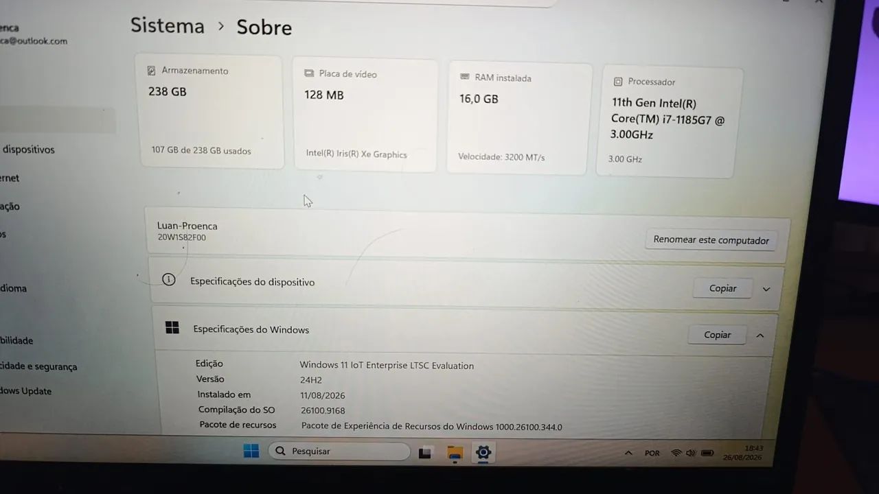 Lenovo ThinkPad T14 Gen 2 | 16GB RAM | SSD 256GB | Intel - Foto 4