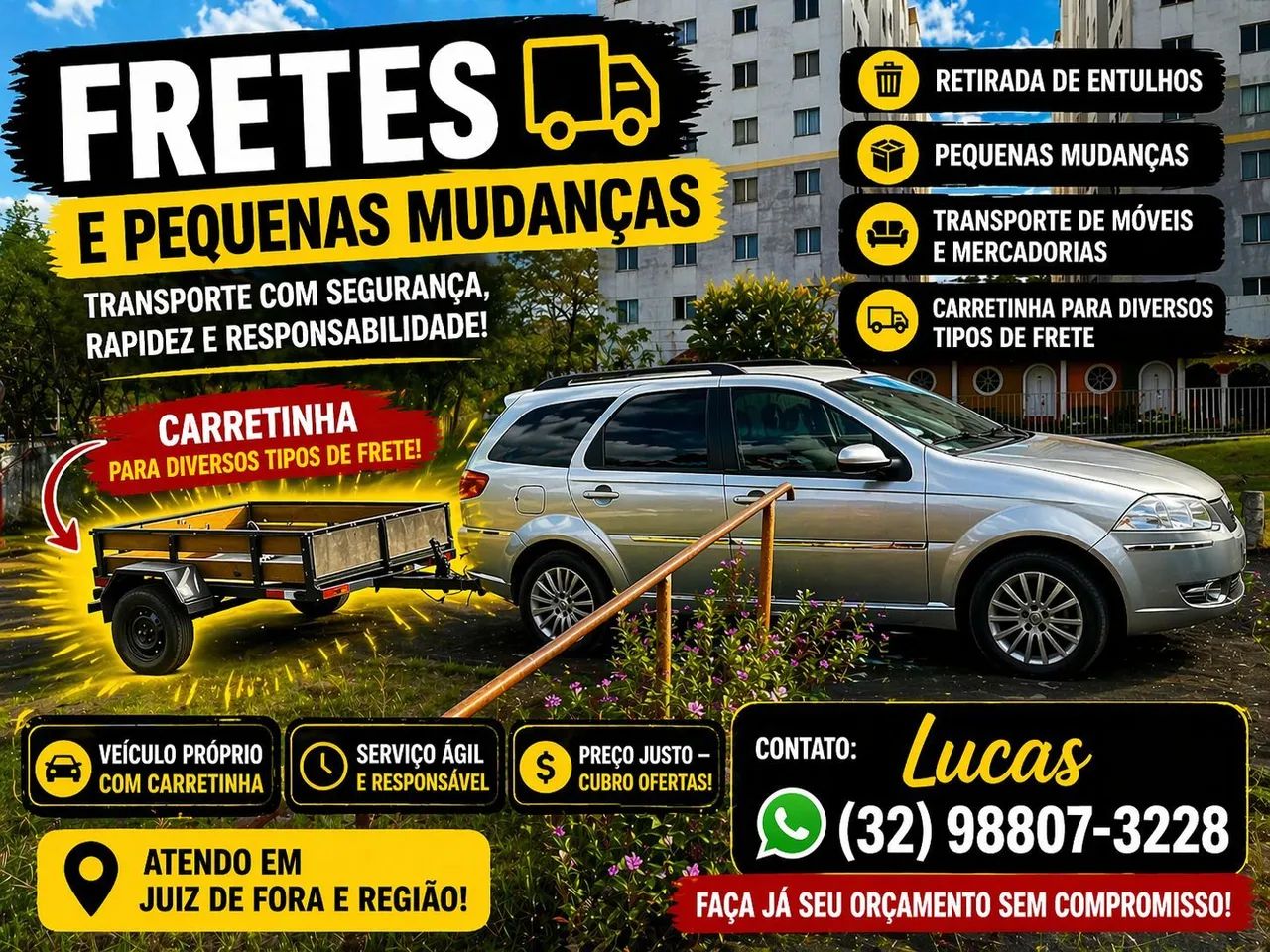 Faço pequenas mudanças em geral.