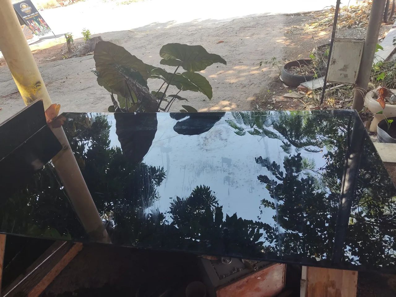 Vidro 15 mm com 1,80 x 1,01 temperado/blindado ótimo para uma mesa de jantar - Foto 2