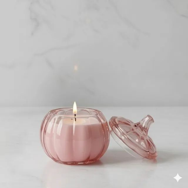 Vela aromática formato de abóbora - Foto 2