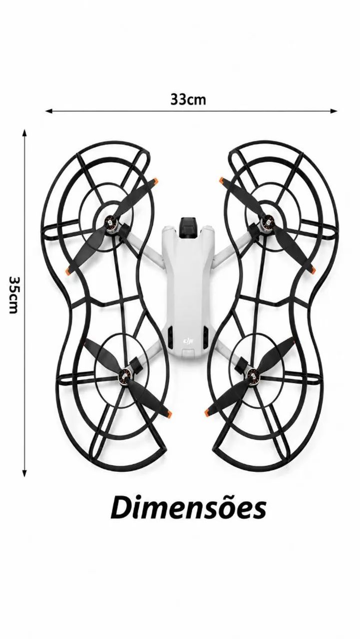 Protetor hélice dji mini 3 e mini 3 pro  - Foto 4