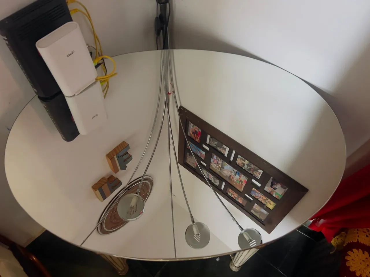 MESA DECORADA COM TAMPO ESPELHADO - Foto 4