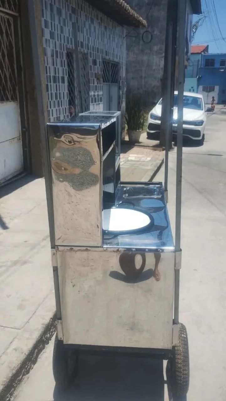 Vendo esse carrinho de salgado tipo batatinha frita e pastel - Foto 5