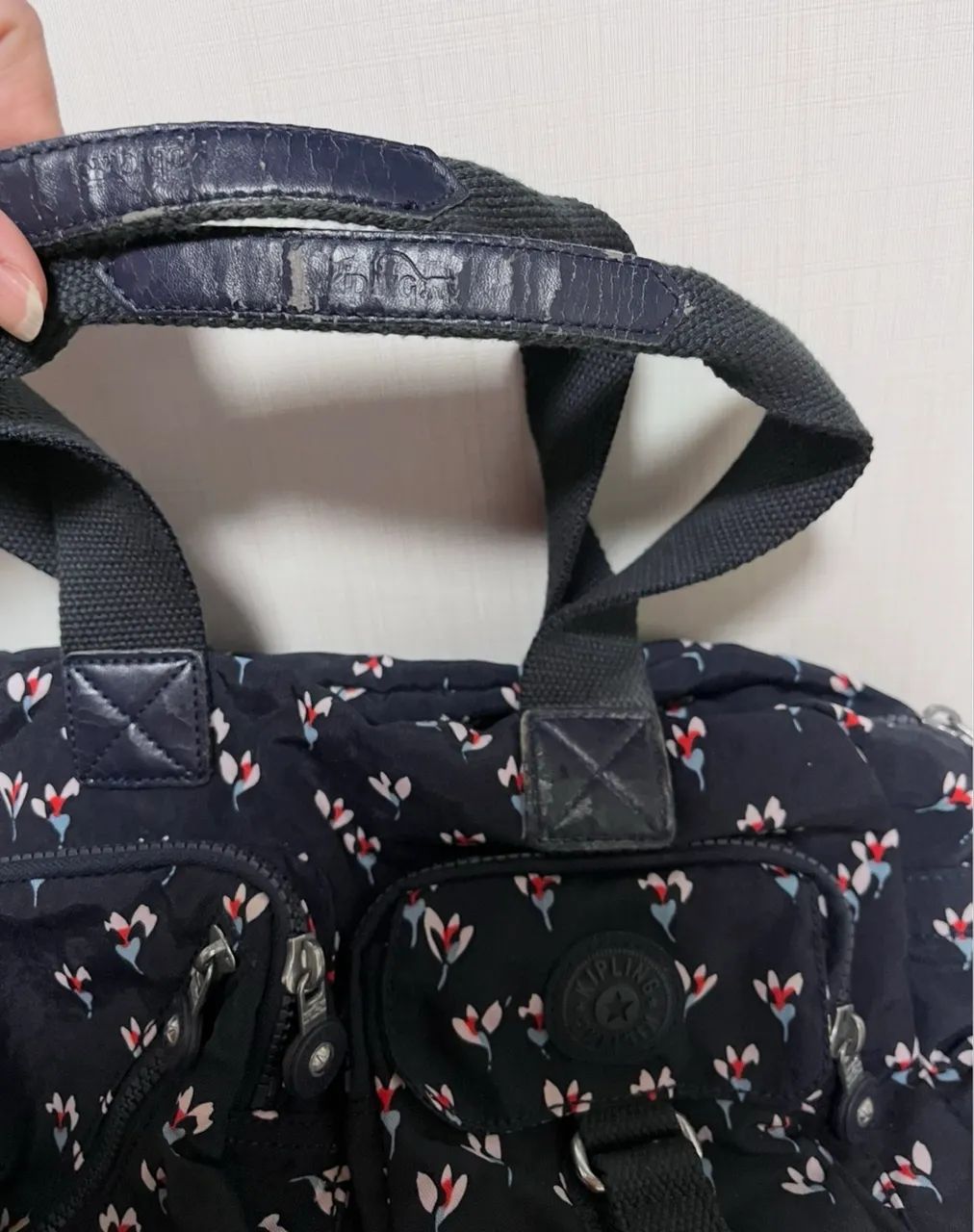 bolsa kipling floral original com macaquinho - Foto 2