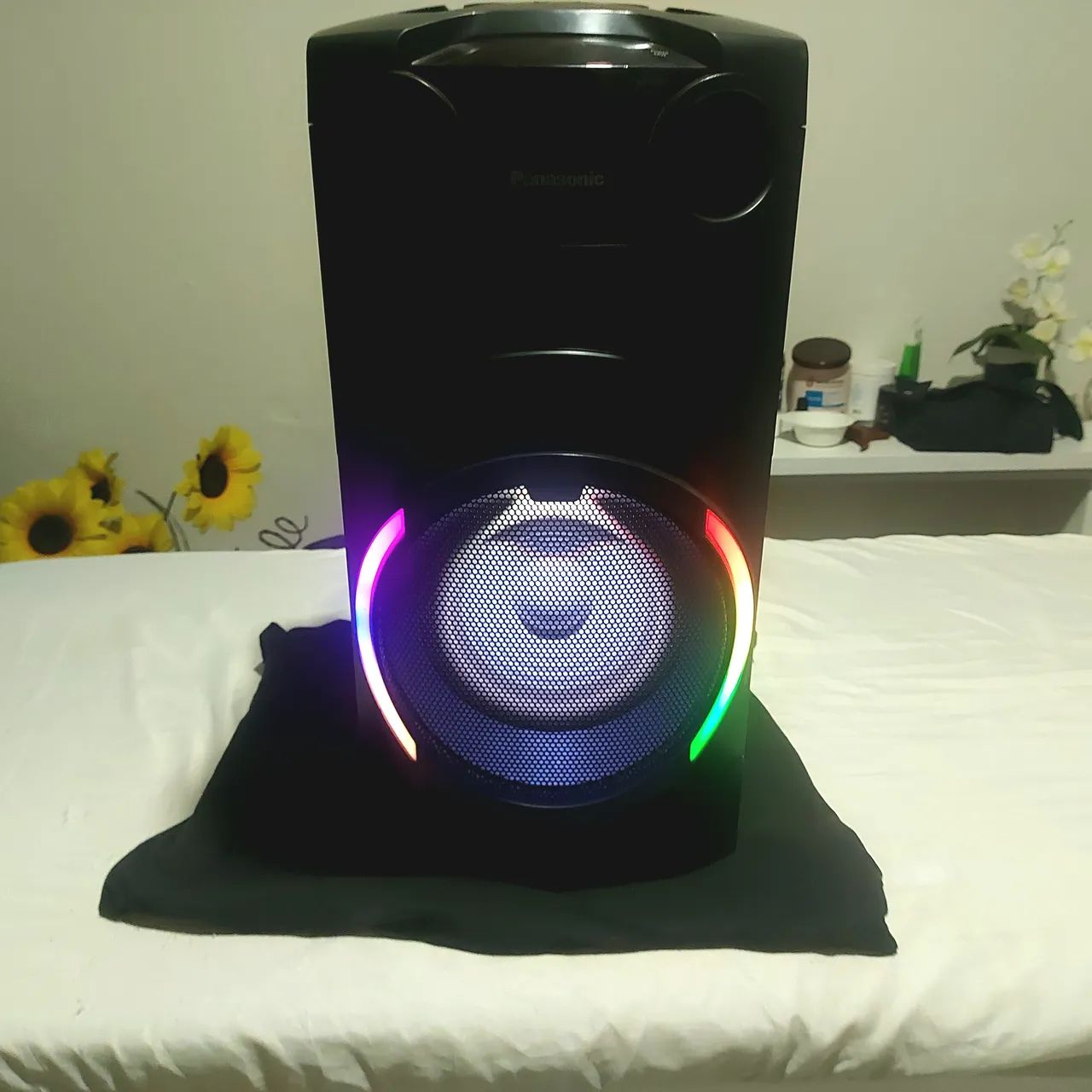 Caixa panasonic , com rádio Bluetooth entrada aux bateria - Foto 2