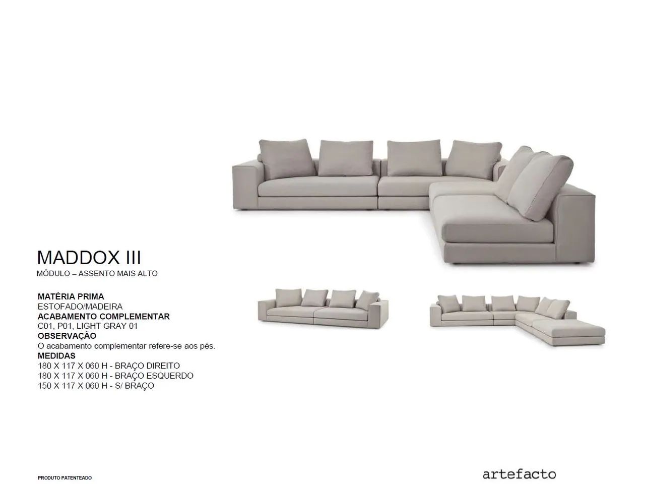 Sofá artefacto modelo MaddoxIII  - Foto 2