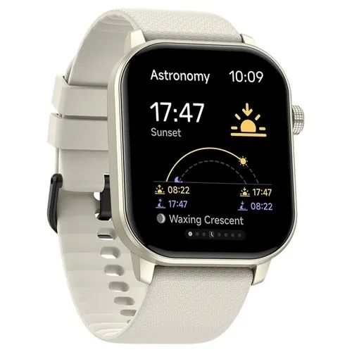 smartwatch zeblaze gts 3 gps + pulseira extra - bege - Foto 2