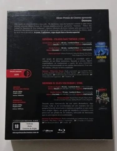 Blu-ray Demons - Filhos das Trevas1 e 2 - Foto 3