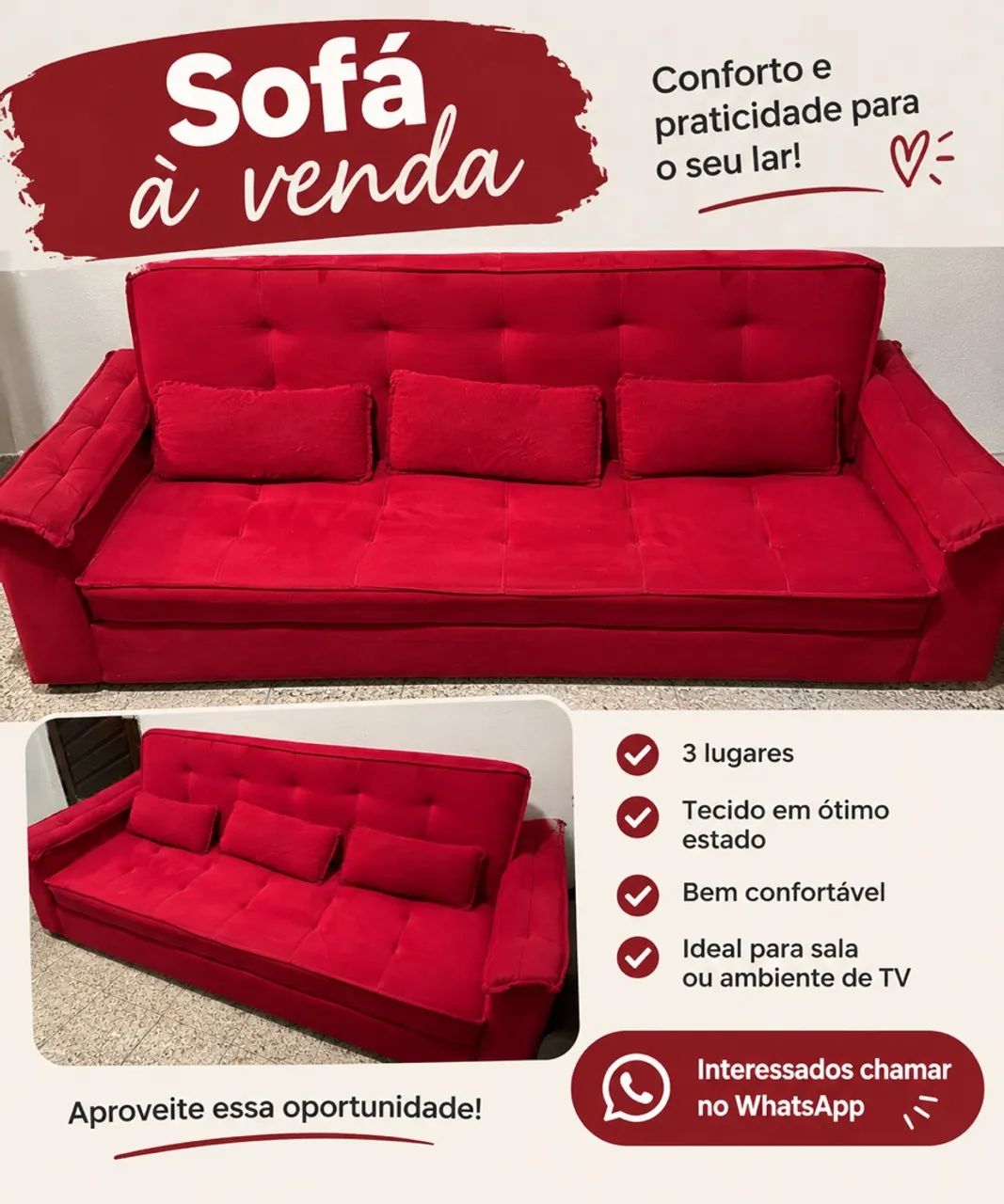 Sofá Retrátil  - Foto 2