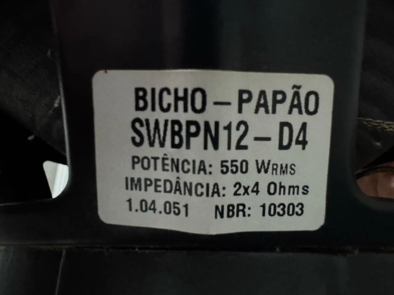 Caixa de Som Bicho Papão 550WRMS Funcionando Perfeitamente. - Foto 4