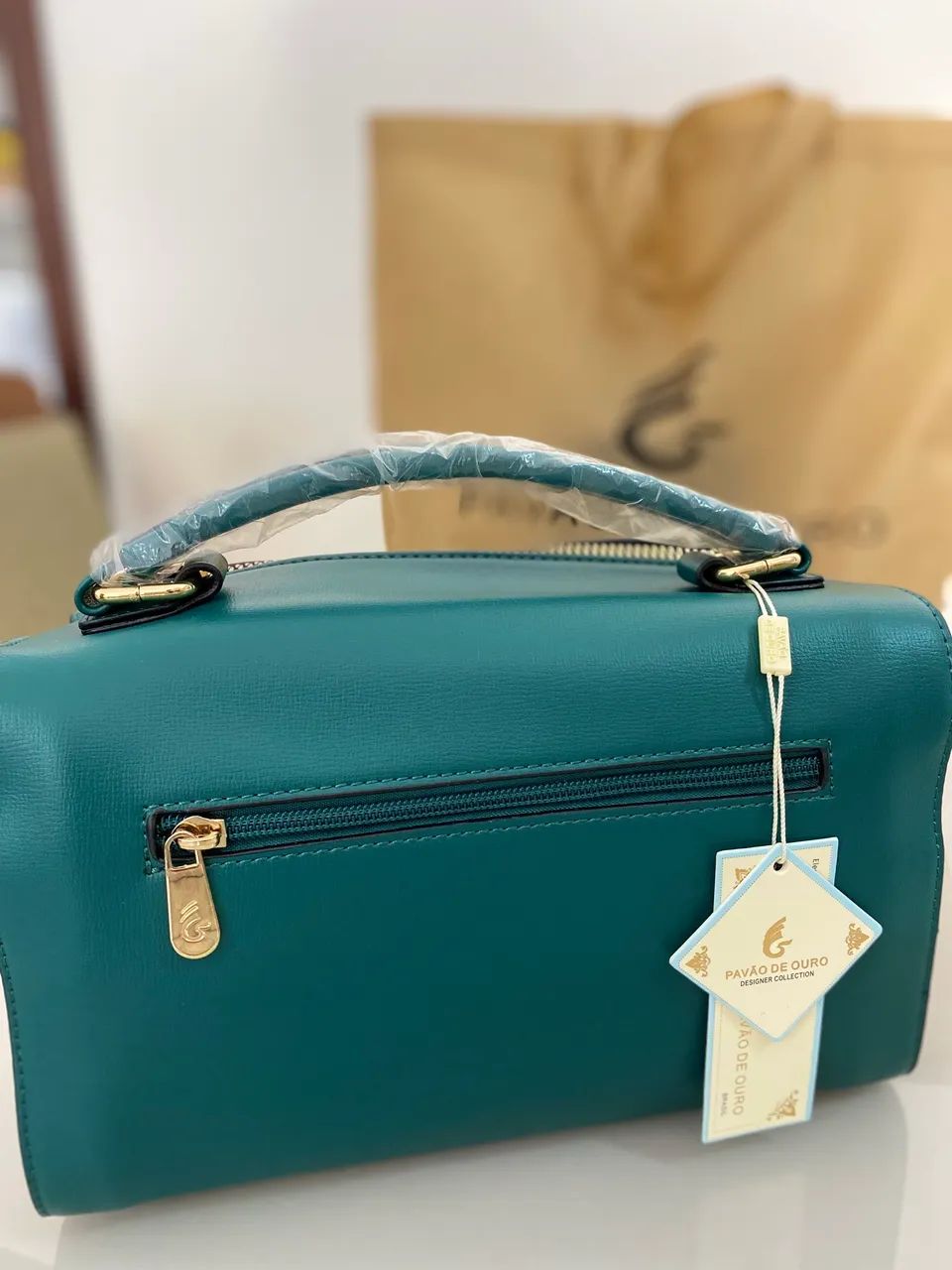 IMPERDÍVEL: Bolsa - ?Pavão de Ouro? - Foto 4