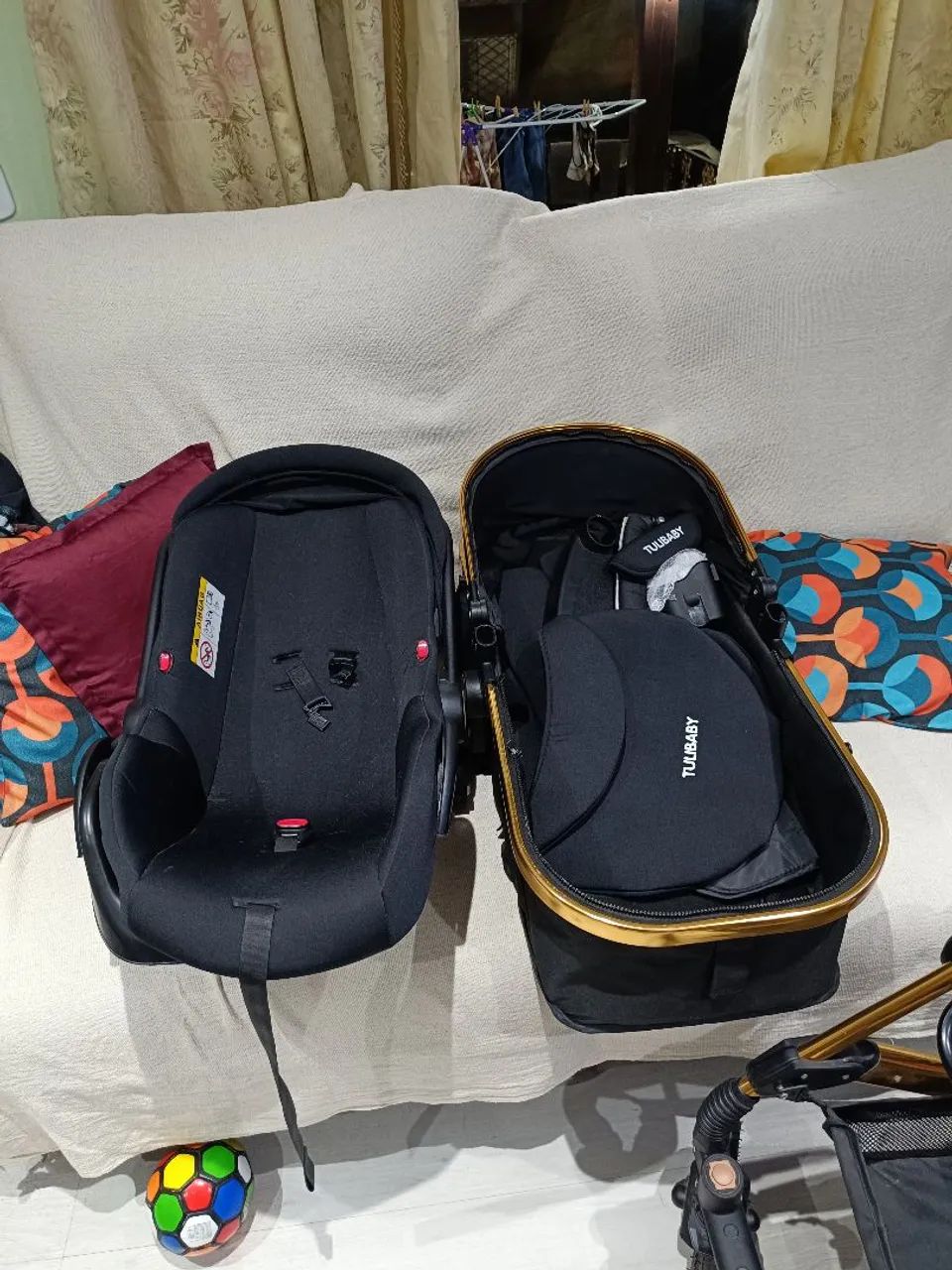 Carrinho de bebê com bebê conforto! - Foto 4