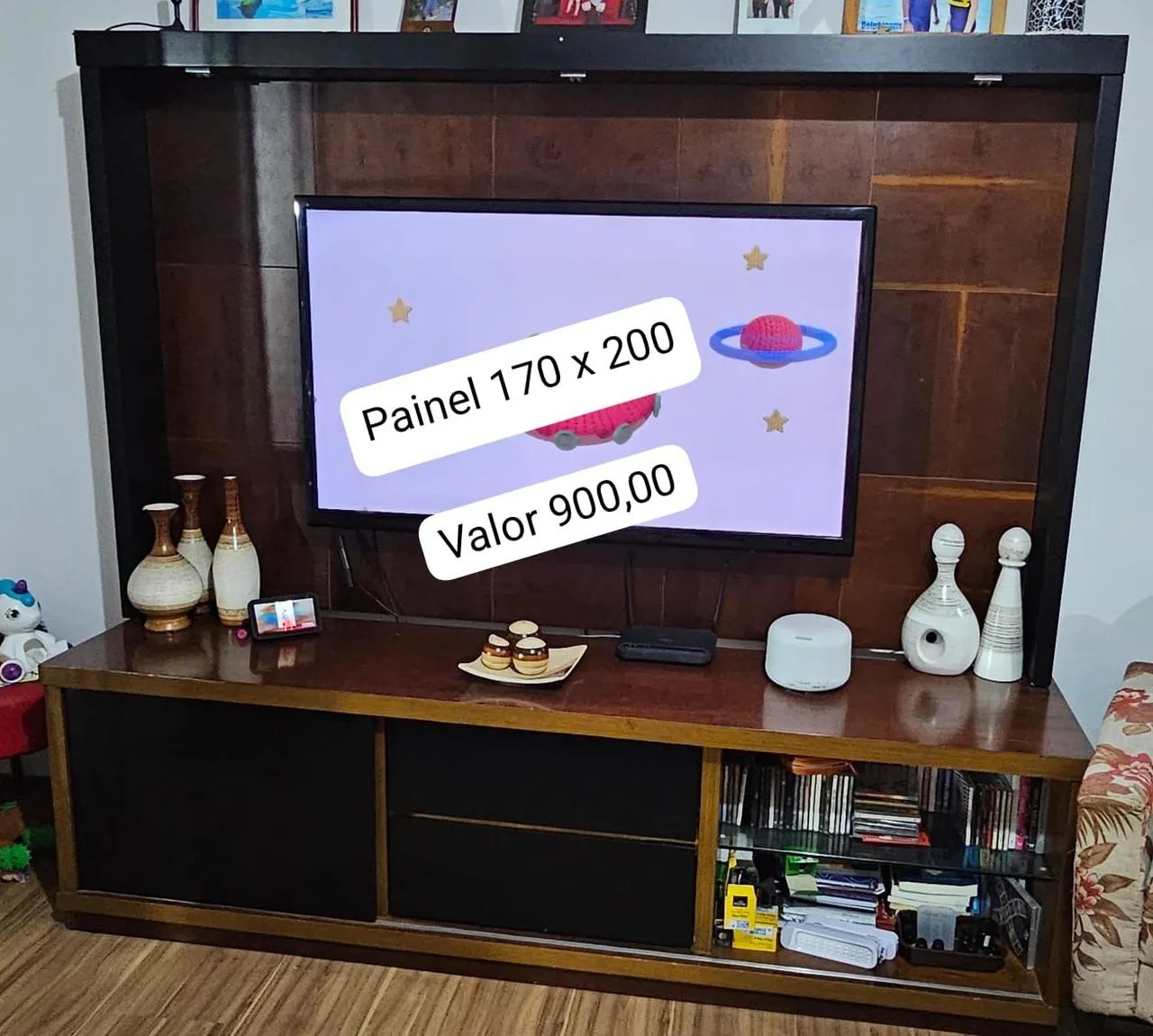 Wooden Panel + Rack