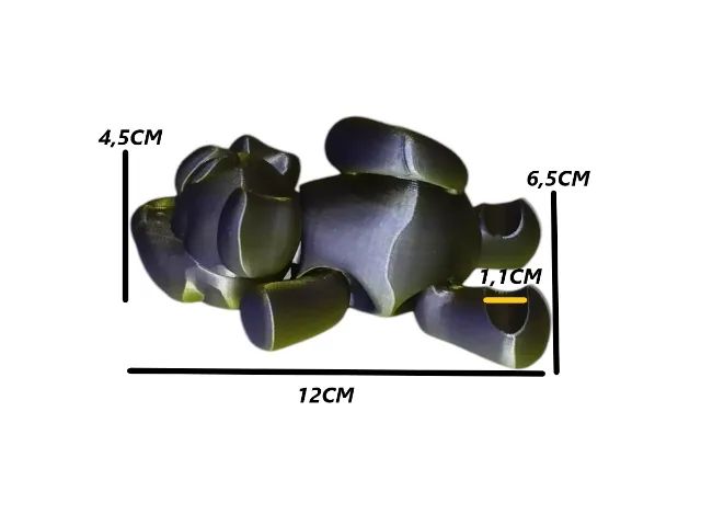 Suporte De Mesa Para Celular Smartphone - Cachorro Articulado 3D Bicolor - Foto 3