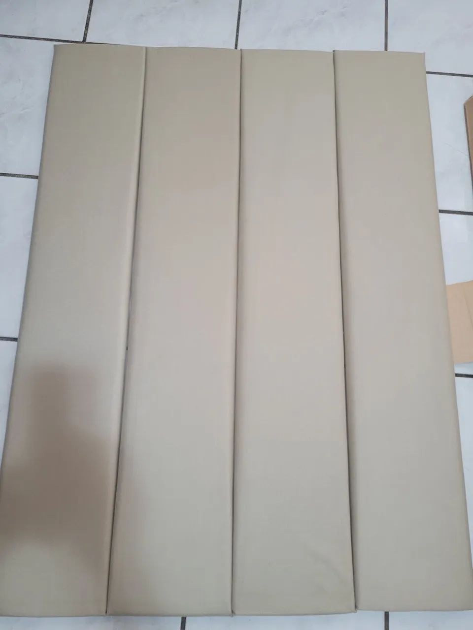 Placas cabeceira cama Queen Bege