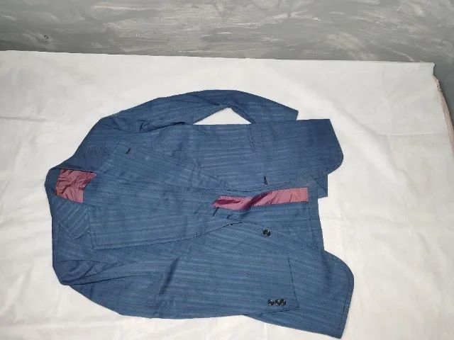 Conjunto Terno e Calça Duete Vintage Azul Classico 1950 - Foto 3